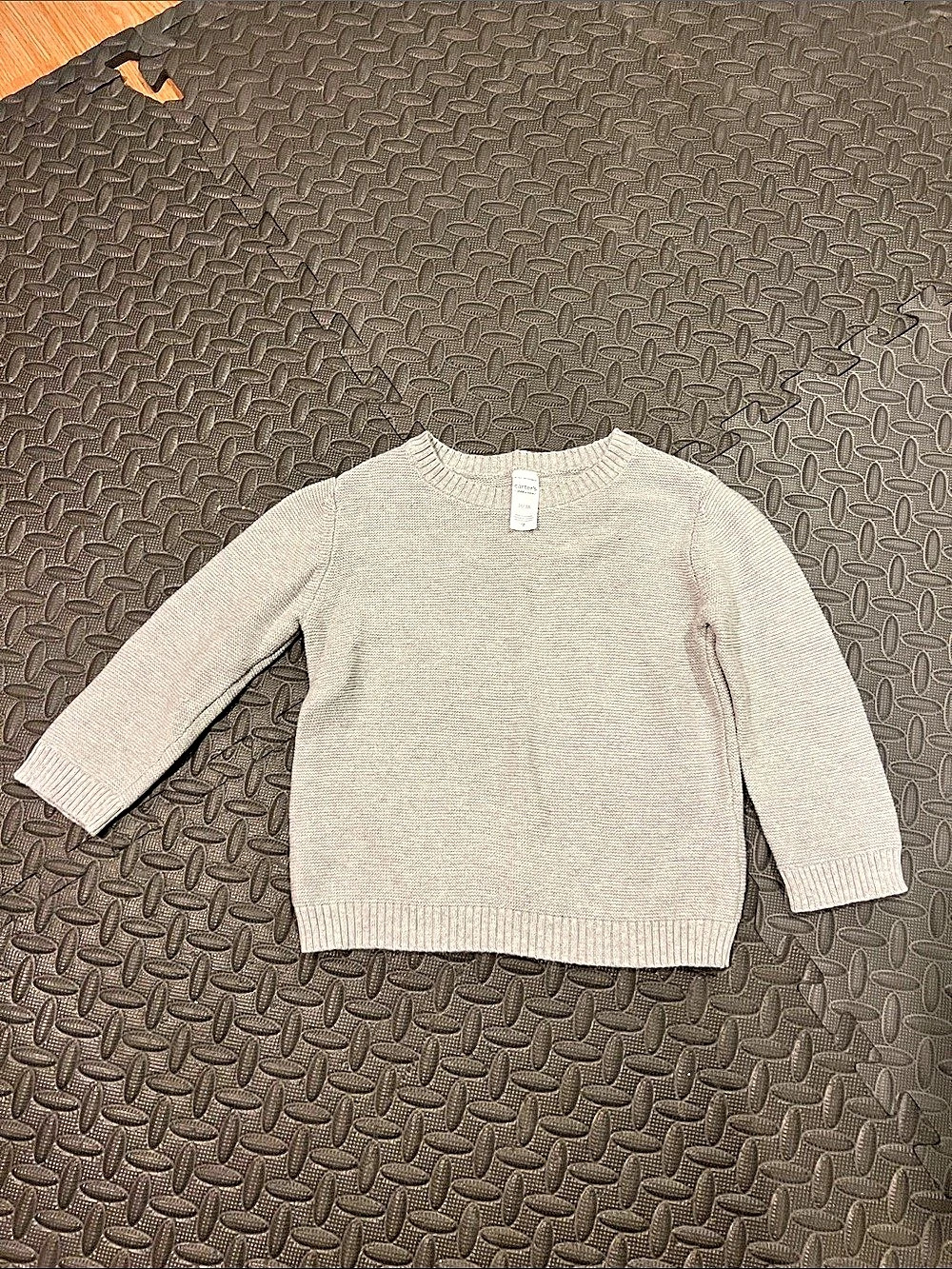 Carter's Boys Size 3T Gray Knit Sweater Like New